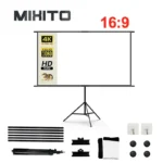 MIXITO Portable 16:9 High-definition Foldable Single Stand Wall Mounted Dual Purpose Outdoor Office And Home Projection Screen