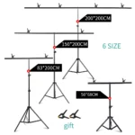T-shaped Photography Background Stand Adjustable Support System For Photo Studio Green Screen Chromakey Backdrop Accessories