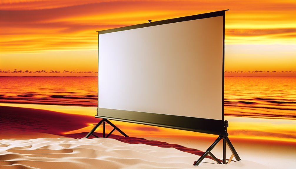 types of portable projector screens